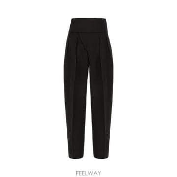 25SS 질샌더 블랙 viscose blend 팬츠 J03KA0286J65005001 TP575318891