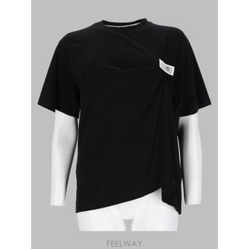 26 F/W MM6 메종 마르지엘라 티셔츠 콘 DRAPPEGGIO E B0042262788