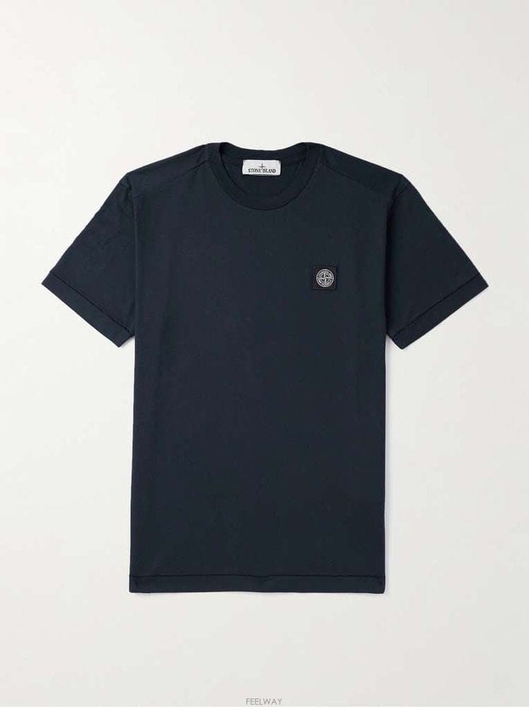 Stone Island ���� ���Ϸ��� LOGOAPPLIQUED ����Ʈ���̵� ��ư-���� Ƽ�� B0082125694���� ���Ϸ��� LOGOAPPLIQUED ����Ʈ���̵� ��ư-���� Ƽ