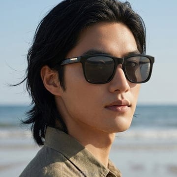 구찌 선글라스 GG0746S 001 명품 스퀘어 뿔테 여자 남자 데일리 패션
