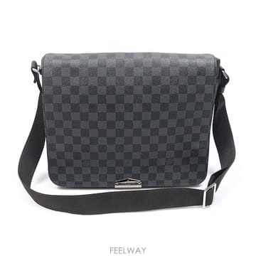 Louis Vuitton(루이비통) N40350 다미에 그라파이트 캔버스 디스트릭트 MM 메신저 크로스백