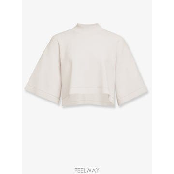 알라이아 니트 크롭 티셔츠