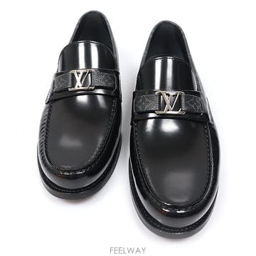 Louis Vuitton(루이비통) 1A7VZD 블랙 글레이즈드 카프스킨 메이저 남성로퍼 8