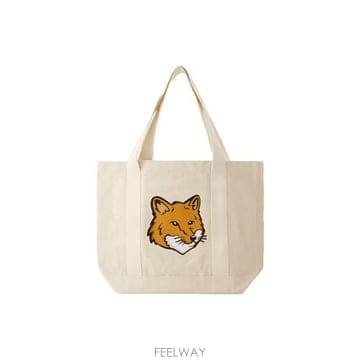 인더샵 Maison Kitsune 메종키츠네 베이지 토트백