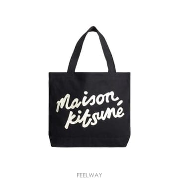 인더샵 Maison Kitsune 메종키츠네 블랙 토트백