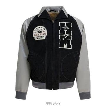 인더샵 HUMAN MADE 휴먼 메이드 블랙 그레이 봄버 자켓