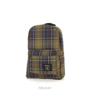 인더샵 Barbour 바버 멀티컬러 체크 백팩