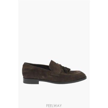 인더샵 Ermenegildo Zegna 브라운 태슬 카프스킨 로퍼