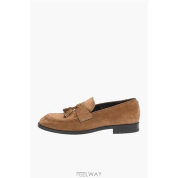 인더샵 Ermenegildo Zegna 브라운 태슬 카프스킨 로퍼