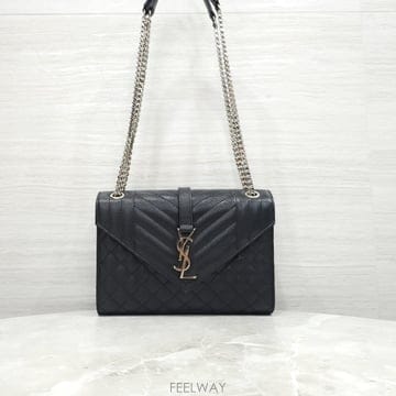 [럭스유] 생로랑 엔벨로프 미디엄 체인 숄더백 487206