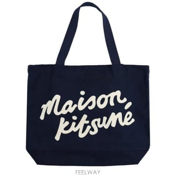 인더샵 Maison Kitsune 메종키츠네 블루 토트백