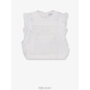[A8] 셀프포트레이트 AC26008TW 티셔츠 탑 여성 AC26008TW-WHITE