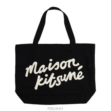 인더샵 Maison Kitsune 메종키츠네 블랙 토트백