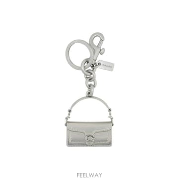 인더샵 COACH 코치 실버 키링