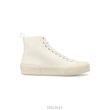 인더샵 JIL SANDER 코튼 레이스업 하이탑 스니커즈