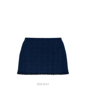 당일배송 지방시 프린지 데님 미니 스커트
