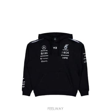 요지 야마모토 요지야마모토 후드티 블랙