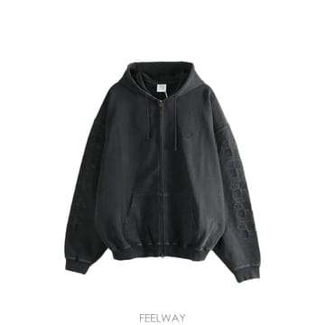 당일배송 베트멍  엠보스드 후드 집업