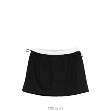 당일배송 알렉산더왕 밴딩 로고 미니 스커트