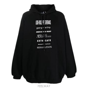 당일배송 라프시몬스 슬로건 패치 후디