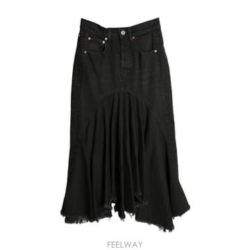 당일배송 베트멍 denim midi skirt