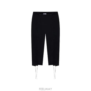 당일배송 베트멍 컷업 카프리 코튼 팬츠