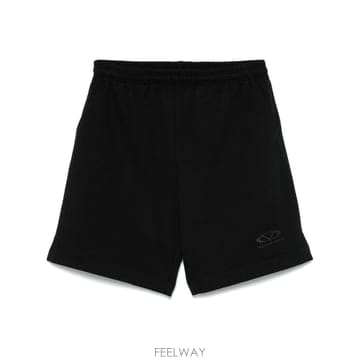 베트멍 블랙 오벌 로고 쇼츠