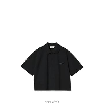 당일배송 칼하트 스크립트 로고 자수 코튼 폴로 셔츠