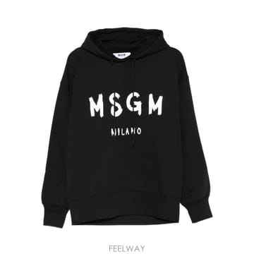 당일배송 엠에스지엠 로고 프린트 후디
