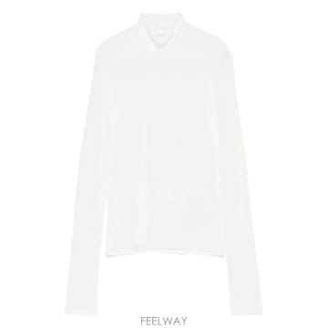 당일배송 질샌더 모크 넥 긴소매 탑