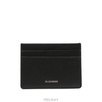 당일배송 질샌더 로고 스탬프 가죽 카드홀더