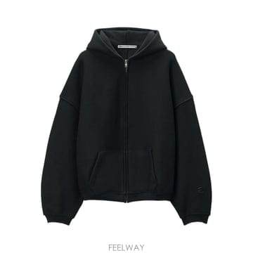 알렉산더왕 퍼프 로고 후드 집업