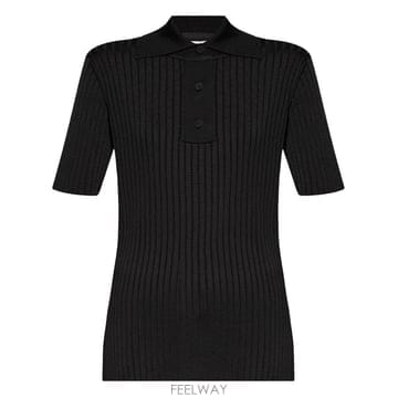 당일배송 질샌더 골지 폴로 탑
