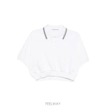 당일배송 알렉산더왕 로고 칼라 폴로 셔츠