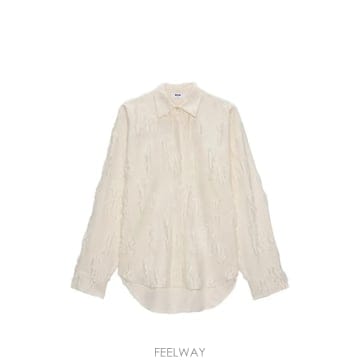 당일배송 엠에스지엠 텍스처 긴소매 셔츠