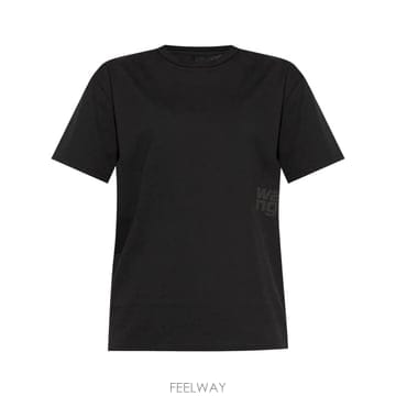 당일배송 알렉산더왕 로고 프린트 코튼 티셔츠