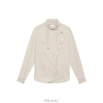 당일배송 이자벨마랑 테스 비대칭 버튼 디테일 셔츠
