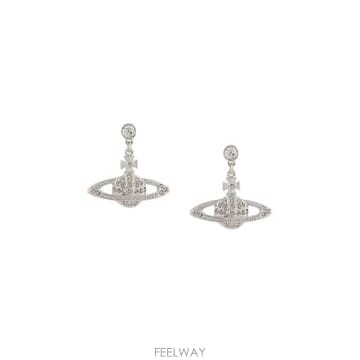 당일배송 비비안웨스트우드 로고 드롭 이어링