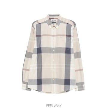 당일배송 바버 타탄 포켓 셔츠