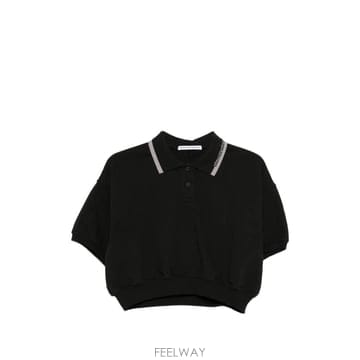 당일배송 알렉산더왕 크롭 폴로 탑