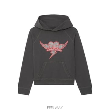 당일배송 쟈딕앤볼테르 조지 하트 윙스 스트라스 후디