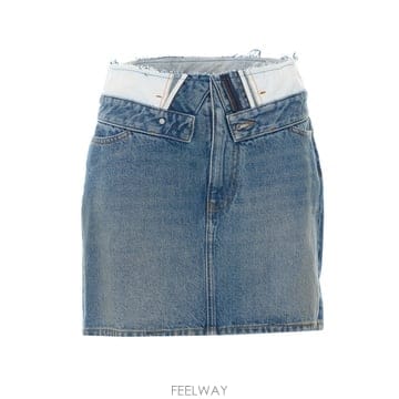 26 F/W MM6 메종 마르지엘라 데님 미니 스커트 S52MC002 B0012263037
