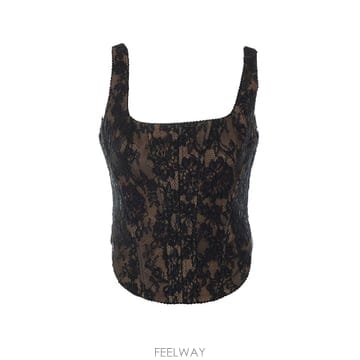 26 F/W 셀프 포트레이트 레이스 코르셋 탑 004T/BLACK B0012263046
