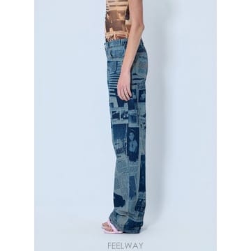 26 S/S 장 폴 고티에 뉴스페이퍼 프린트 진 26/01-W-TR0 B0112028955