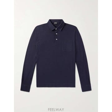 제냐 LOGOAPPLIQUED 코튼피케 폴로 셔츠 UF392A9 F B0081662643