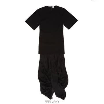 26 F/W 토템 코쿤 티셔츠 드레스 253WRD0215YA0187/ B0742129951