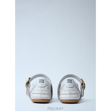 26 S/S 미우미우 GYMNASIUM 발레리나 플랫슈즈 5F686E B0112028984
