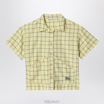 26 S/S 보보쇼즈 옐로우 셔츠 WITH 체크 패턴 (KIDS )  B0051951890