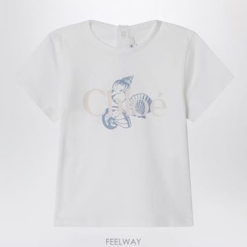 26 S/S 끌로에 화이트 티셔츠 WITH 로고 프린트 (KIDS ) B0051951905