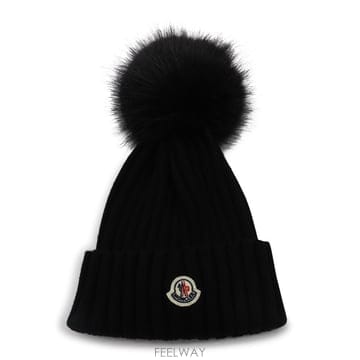 몽클레어 블랙 울 POM POM 비니 L20933B00039M113 B0482263241